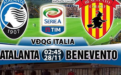 Nhan dinh Atalanta vs Benevento 02h45 ngay 2811 (Serie A 201718) hinh anh