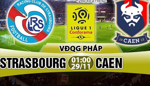 Nhận định Strasbourg vs Caen 01h00 ngày 29/11 (Ligue 1 2017/18)