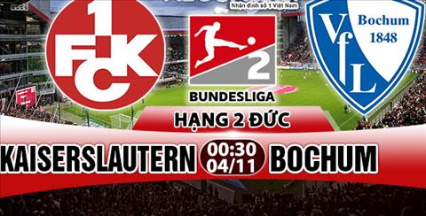 Nhan dinh Kaiserslautern vs Bochum 00h30 ngay 411 (Hang 2 Duc 201718) hinh anh