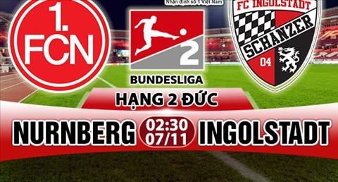 Nhận định Nurnberg vs Ingolstadt 02h30 ngày 7/11 (Hạng 2 Đức 2017/18)