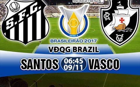 Nhan dinh Santos vs Vasco da Gama 6h45 ngay 911 (VDQG Brazil 201718) hinh anh