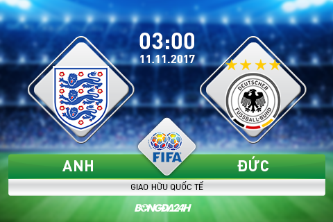 Anh vs Đức (03h00 ngày 11/11): Tham vọng và đẳng cấp