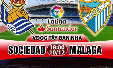 Nhận định Sociedad vs Malaga 18h00 ngày 10/12 (La Liga 2017/18)