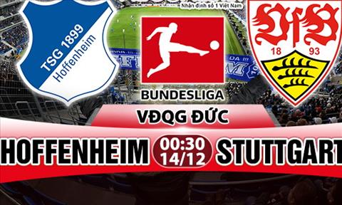 Nhận định Hoffenheim vs Stuttgart 00h30 ngày 14/12 (Bundesliga 2017/18)