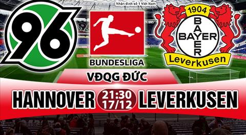 Nhận định Hannover vs Leverkusen 21h30 ngày 17/12 (Bundesliga 2017/18)