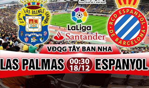 Nhận định Las Palmas vs Espanyol 00h30 ngày 18/12 (La Liga 2017/18)