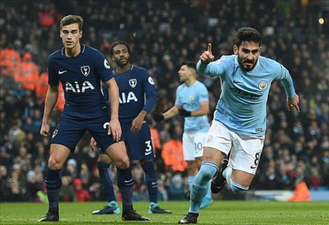 Tổng hợp: Man City 4-1 Tottenham (Vòng 18 Premier League 2017/18)