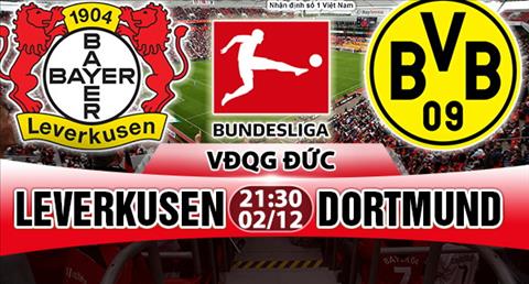 Nhận định Leverkusen vs Dortmund 21h30 ngày 2/12 (Bundesliga 2017/18)