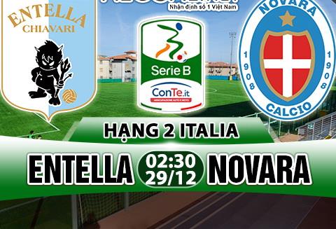 Nhận định Entella vs Novara 02h30 ngày 29/12 (Hạng 2 Italia)
