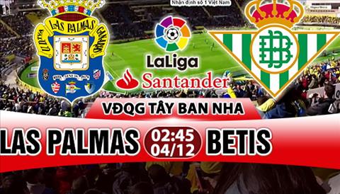 Nhan dinh Las Palmas vs Betis 02h45 ngày 412 (La Liga 201718) hinh anh