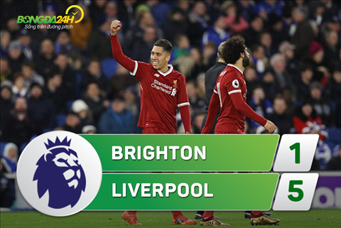 Ket qua Brighton 1-5 Liverpool