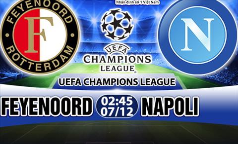 Nhận định Feyenoord vs Napoli 02h45 ngày 7/12 (Champions League 2017/18)