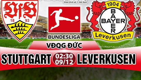 Nhận định Stuttgart vs Leverkusen 02h30 ngày 09/12 (Bundesliga 2017/18)