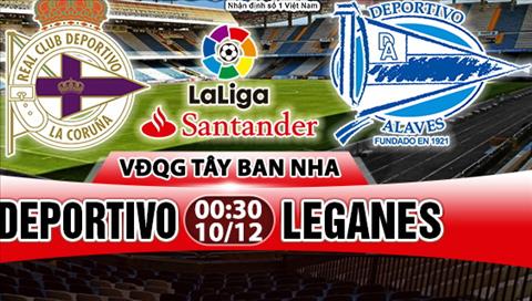 Nhận định Deportivo vs Leganes 00h30 ngày 10/12 (La Liga 2017/18)