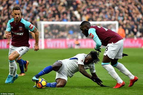 Những thống kê nói lên sự thảm hại của Chelsea trong trận thua West Ham