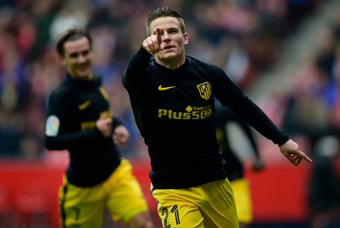 Gijon 1-4 Atletico Madrid: Hattrick để đời của Gameiro