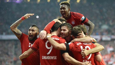 Bayern Munich vo doi chau Au o kha nang kiem soat bong hinh anh