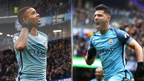Man City: Làm cách nào để kết hợp Aguero và Jesus?