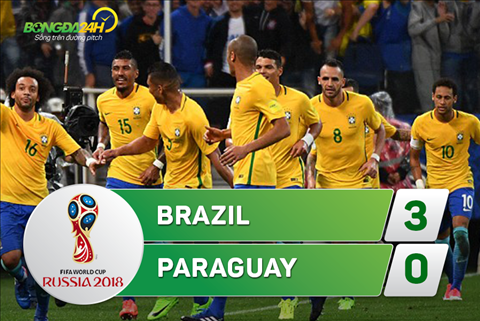 Tong hop Brazil 3-0 Paraguay (VL World Cup 2018) hinh anh