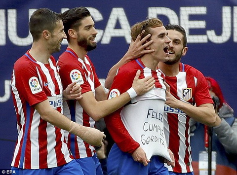 Atletico Madrid 3-0 Valencia: Griezmann rực sáng