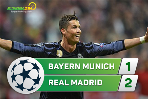 Bayern Munich 1-2 Real Madrid: Chơi thiếu người, Hùm xám đành chết dưới tay sát thủ già Ronaldo