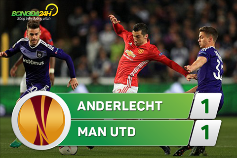 Anderlecht 1-1 MU: Đánh rơi chiến thắng, Quỷ đỏ giành chút ưu thế nhỏ