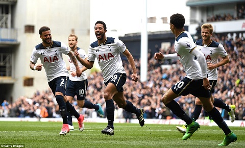 Tottenham 4-0 Bournemouth Pochettino thach thuc Chelsea hinh anh