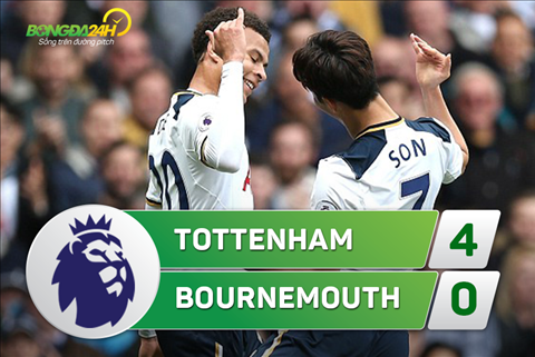 Ket qua Tottenham 4-0 Bournemouth (Vong 33 NHA 2016/17)