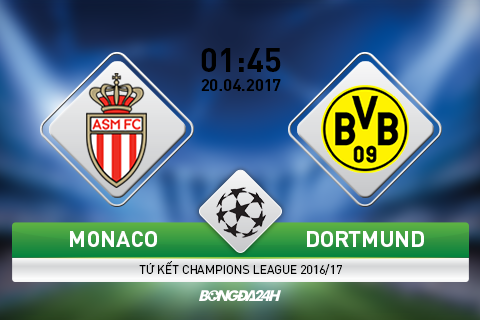 Giải mã trận đấu Monaco vs Dortmund 01h45 ngày 20/4 (Champions League 2016/17)