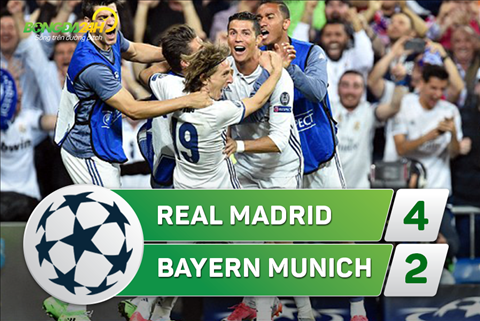 Real Madrid 4-2 (6-3) Bayern Munich: Hattrick của CR7 đưa Los Blancos vào bán kết sau 120 phút tử chiến