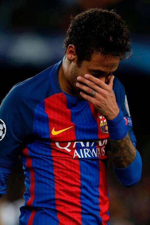 Neymar oa khoc sau khi Barca dung chan o tu ket hinh anh