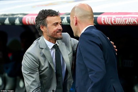 HLV Enrique da danh bai Zidane trong tran El Clasico