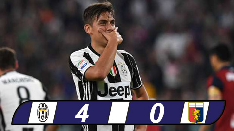 Juventus 4-0 Genoa Scudetto trong tam tay hinh anh