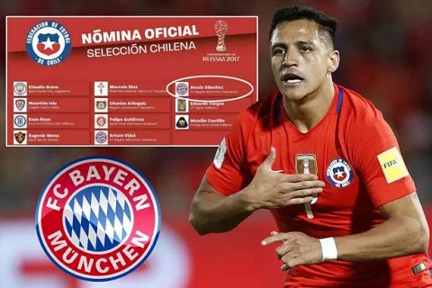 Rộ tin Alexis Sanchez đồng ý tới Bayern