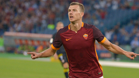 Tiền đạo Dzeko giành danh hiệu Vua phá lưới Serie A 2016/17