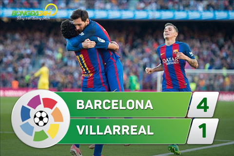 Ket qua tran Barca 4-1 Villarreal