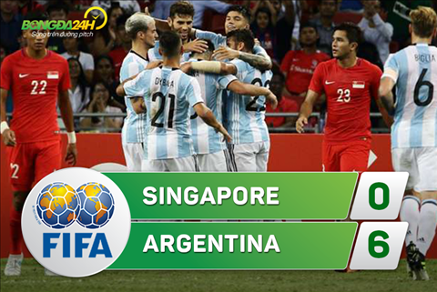 Tong hop Singapore 0-6 Argentina (Giao huu quoc te) hinh anh