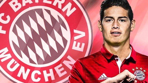 James Rodriguez duoc cho la mon hoi cua Bayern Munich.