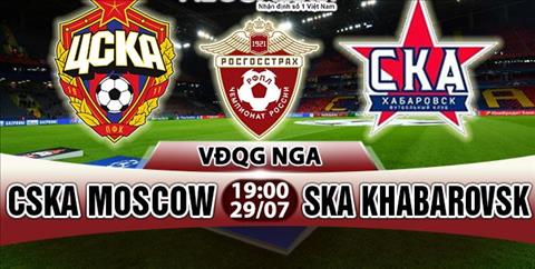 Nhận định CSKA Moscow vs SKA Khabarovsk 19h00 ngày 29/7 (VĐQG Nga)
