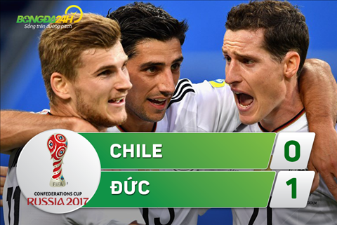 Chile 0-1 Đức (KT): "Xe tăng" lừng lững lên đỉnh tại Confed Cup 2017
