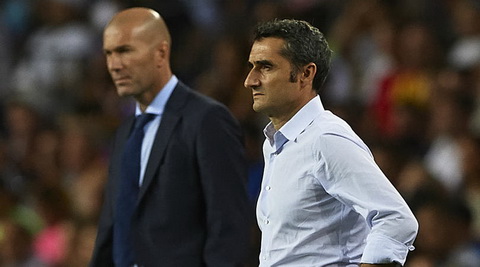 HLV Ernesto Valverde khong phuc du vua thua Real Madrid.