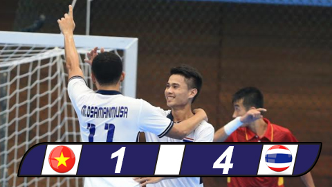 Futsal nam Việt Nam thua đậm Thái Lan