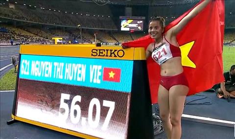 Nguyễn Thị Huyền đoạt HCV và phá kỷ lục Sea Games 400m rào