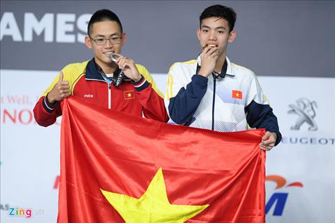 Nguyen Huy Hoang Tu cau be lang chai thanh ky luc gia o SEA Games hinh anh
