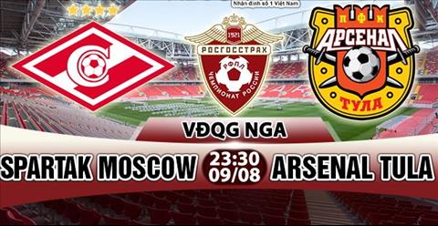 Nhan dinh Spartak Moscow vs Arsenal Tula 23h30 ngay 98 (VDQG Nga 201718) hinh anh