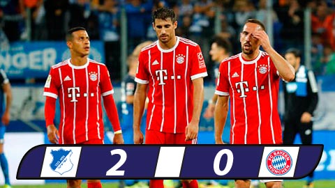 Hoffenheim 2-0 Bayern Munich: Ancelotti thua tâm phục khẩu phục