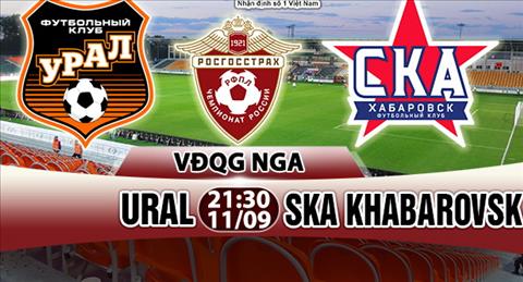 Nhận định Ural vs SKA Khabarovsk 21h30 ngày 11/9 (VĐQG Nga 2017/18)