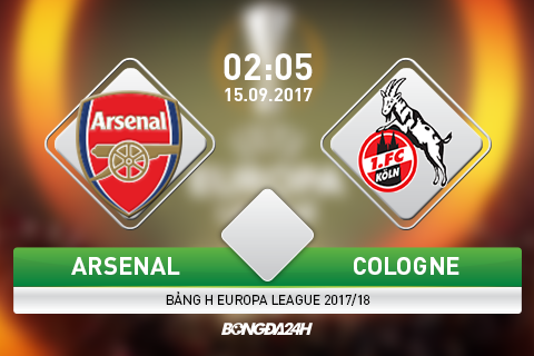 Arsenal 3-1 Cologne: Vắng nhiều trụ cột, Pháo thủ vẫn mở màn Europa League 2017/18 thành công