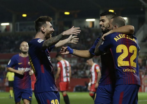 Lionel Messi chua ghi ban vao luoi Girona.