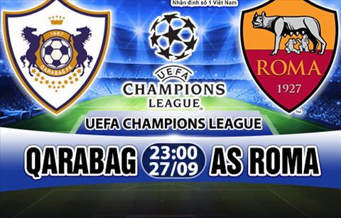 Nhan dinh Qarabag vs AS Roma 23h00 ngay 279 (Champions League 201718) hinh anh